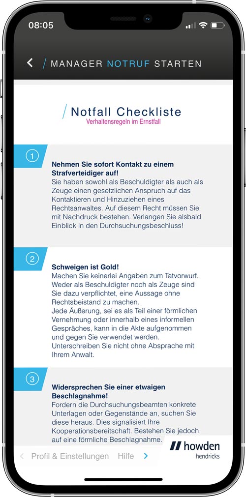 manager app notfall-checkliste